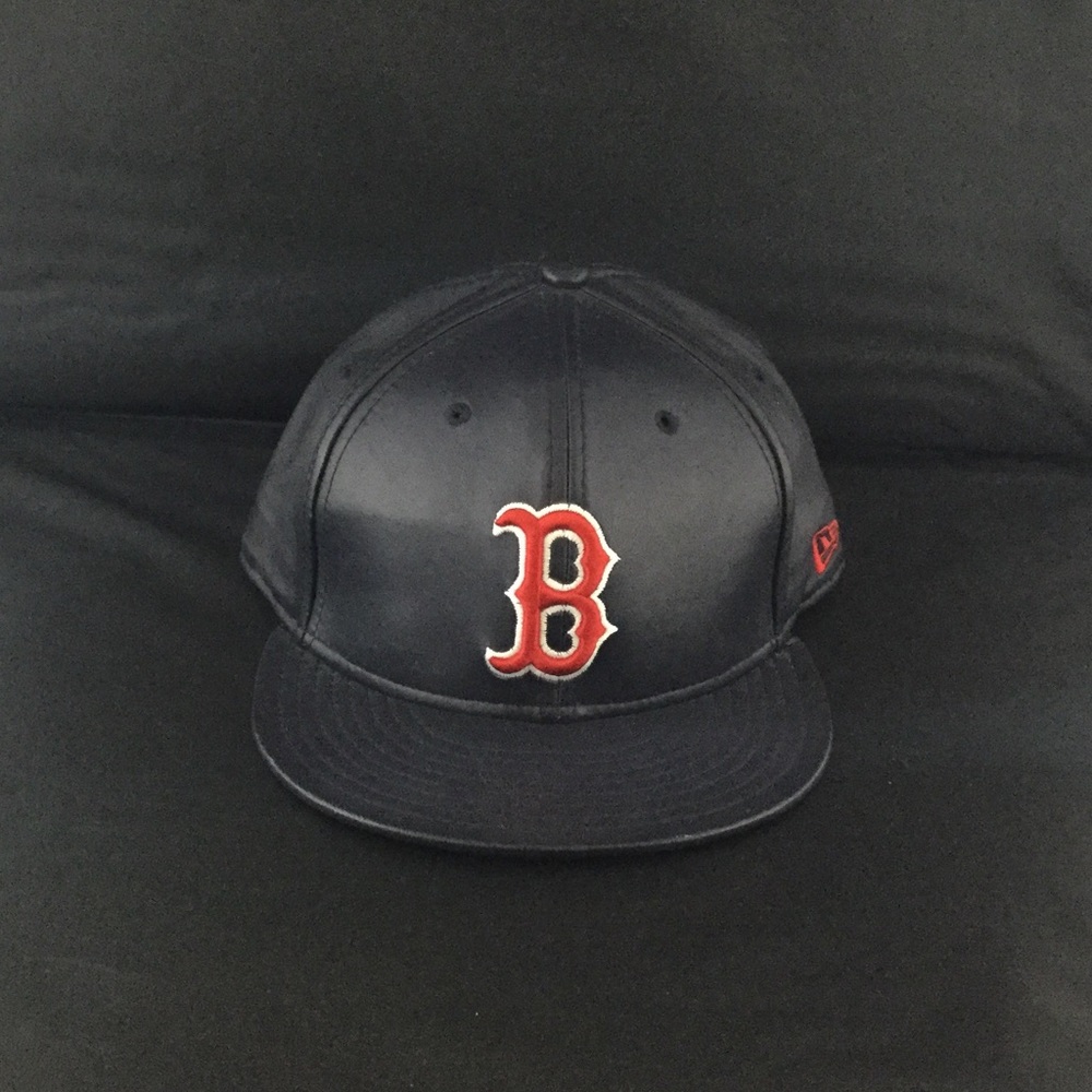 New Era Leather Boston Red Sox Fitted
